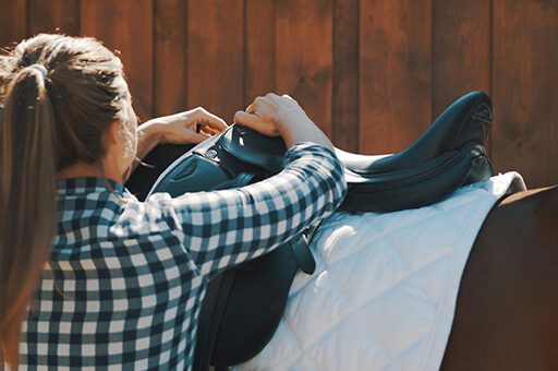 Satteldruck beim Pferd kann man durch eine regelmäßige Sattelkontrolle gut vorbeugen.